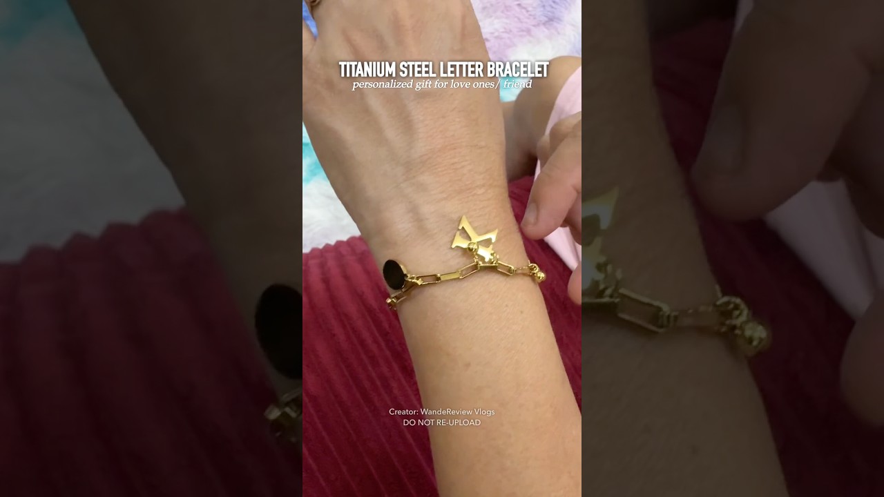 Браслет из титановой стали с буквами | Минималистичный и стильный аксессуар ✨