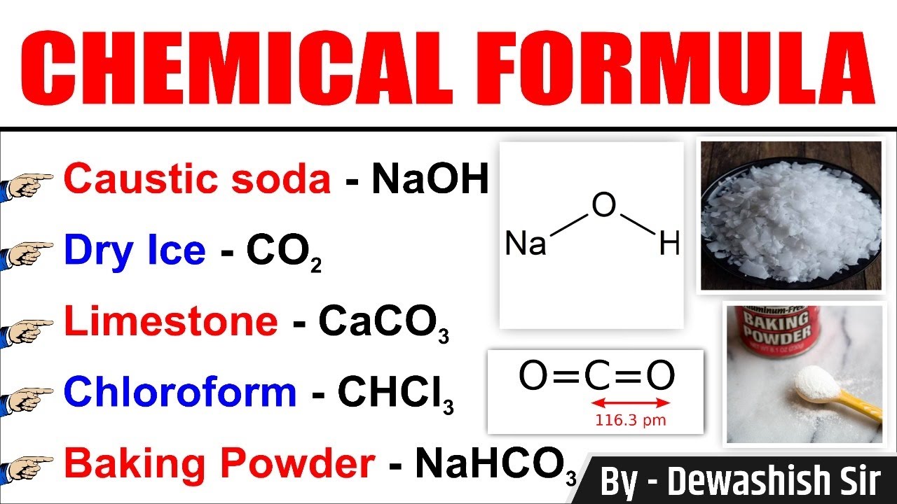 Chemical Formula Science Gk Static GK Dewashish Sir YouTube