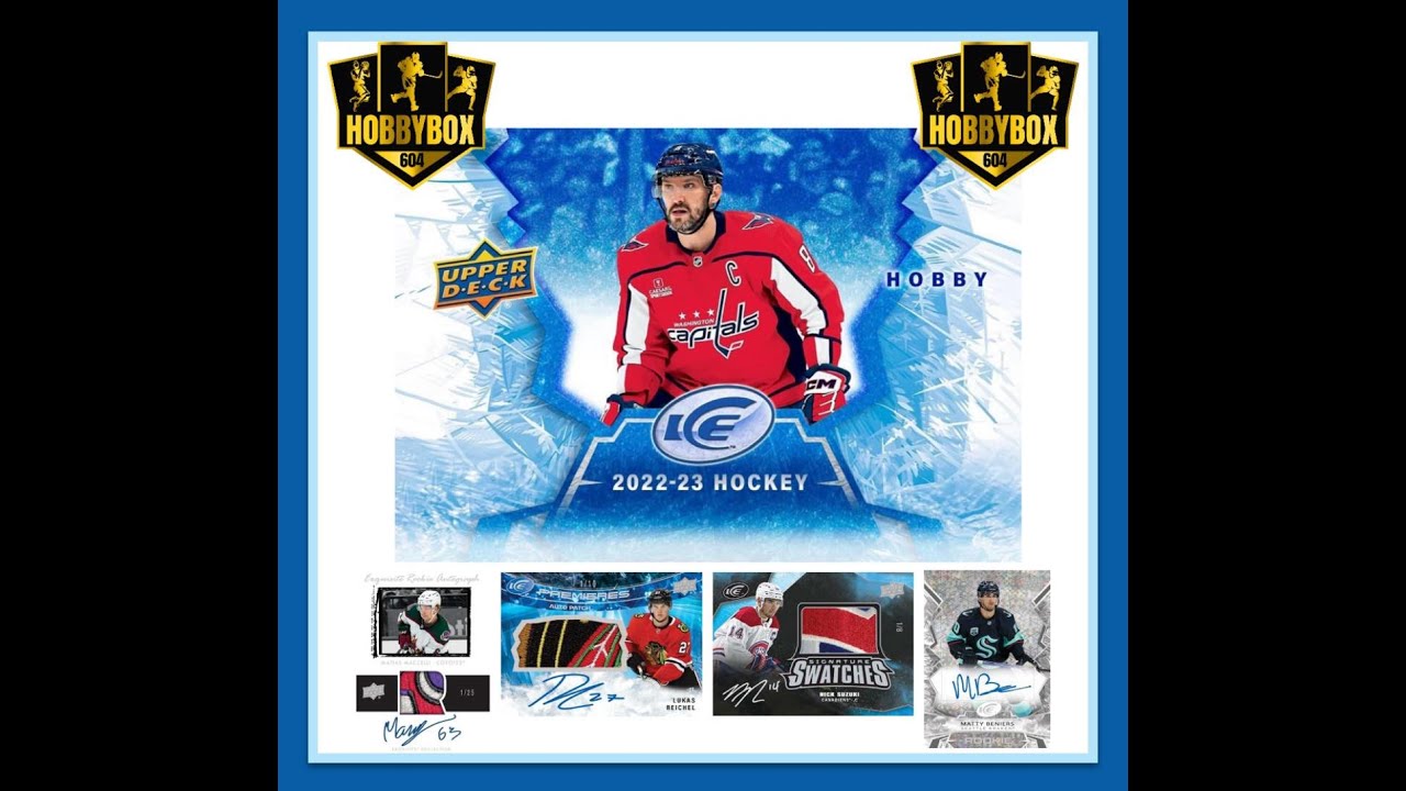 TGIF NEW RELEASE NHL 22/23 UPPER DECK ICE 6 BOX 1/2 CASE PYT #1