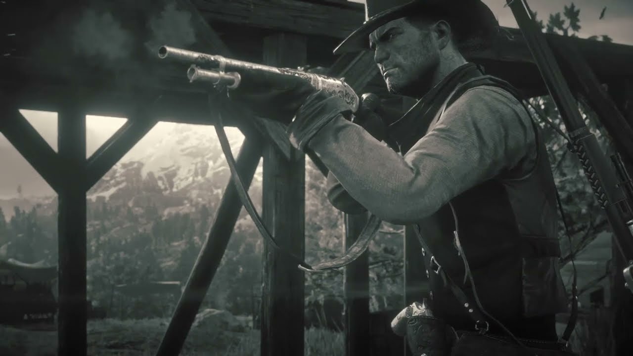 RDR 2 - John Marston SHOT GUN MAX BOUNTY BATTLE!!