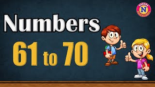 Learn Numbers 61 to 70 | 61 to 70 Numbers | Number Counting from 61 to 70 | 61-70 Numbers