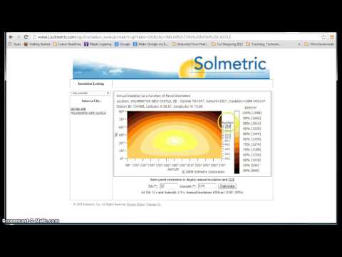 Using Solmetric's Tilt and Orientation Factor Lookup Tool