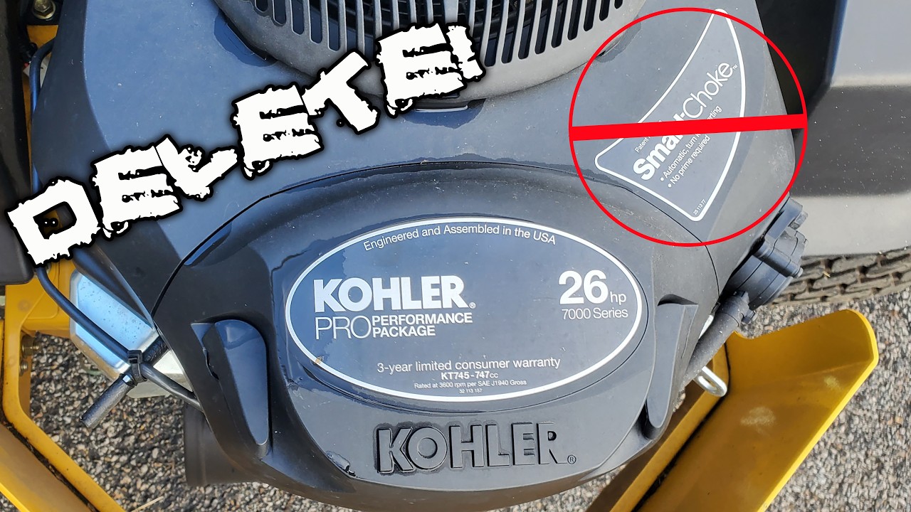 Converting Kohler Smart Choke to Manual Choke