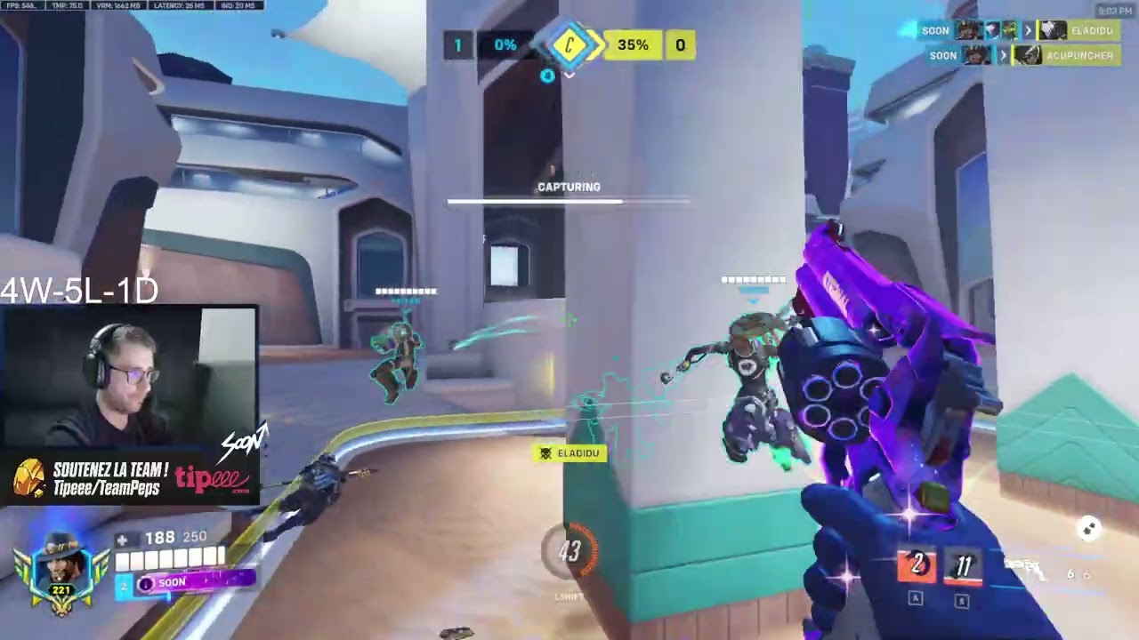 Overwatch 2 SoOn Top 500 Tracer & Cassidy Gameplay