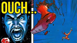 Ironman gets his leg chopped off