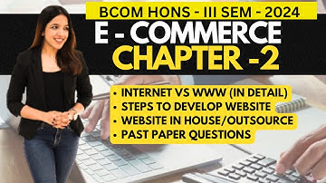 E-Commerce Chapter 2 - B.COM Hons 3rd Semester Unit 1 Revision (2024) | Delhi University DU