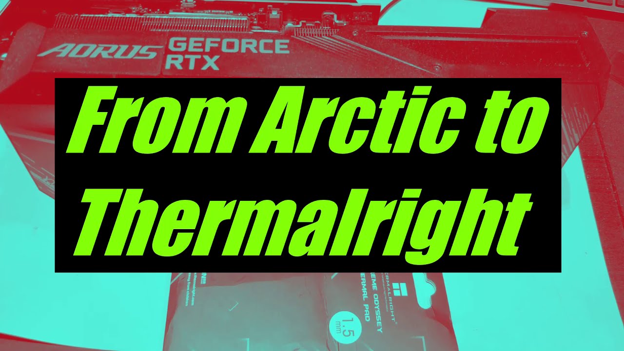 Gigabyte Aorus 3080 Xtreme (Revision 1). Memory pads UPGRADE (From Arctic to a Thermalright)