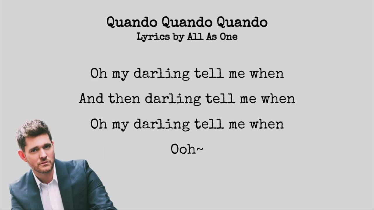 Quando, Quando, Quando (Lyrics) Michael Bublé (with Nelly Furtado
