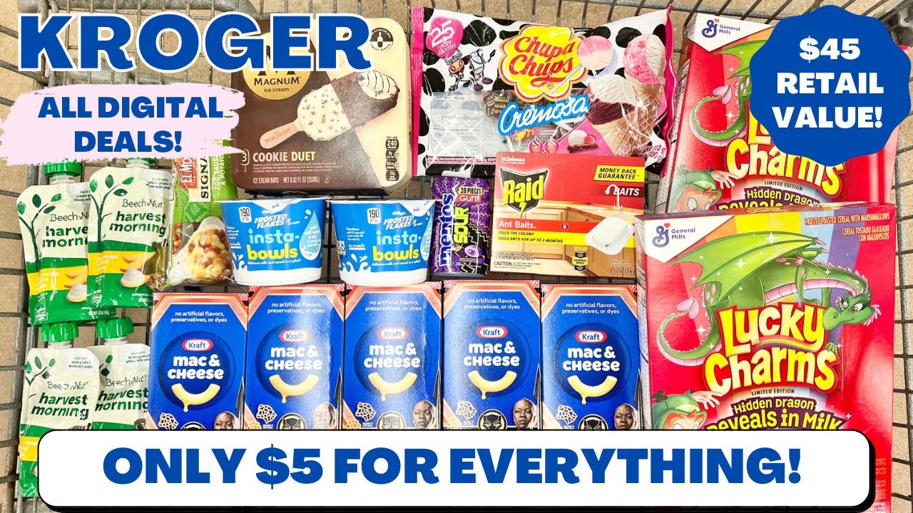 KROGER COUPONING HAUL | $5 FOR EVERYTHING!! | $45 RETAIL VALUE | ALL ...