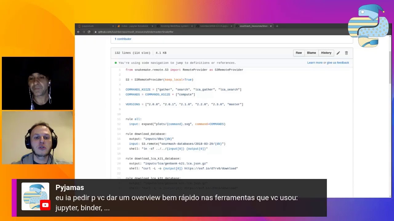 Organizando sua análise de dados com Snakemake - Luiz Irber - YouTube