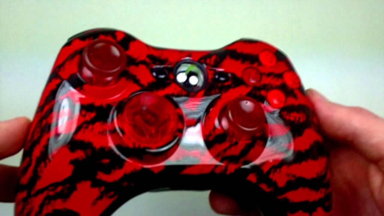 Custom Red Tiger Controller - ABXY, Thumbsticks, DPAD | Modz Armory