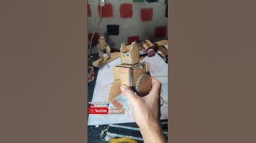 make robot  with cardboard and dc motor #robot #toycraft #toy #diy