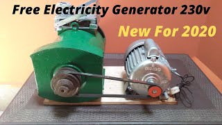 Free Electricity Generator How To Make Free Energy Generator 230v With 5kw Alternator Motor