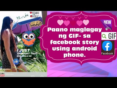 Paano maglagay ng GIF sa facebook story gamit ang android phone?