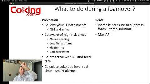 Managing a Coke Drum Foamover
