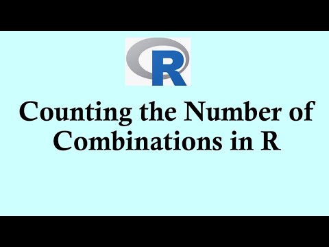R programming tutorial | Counting the Number of Combinations