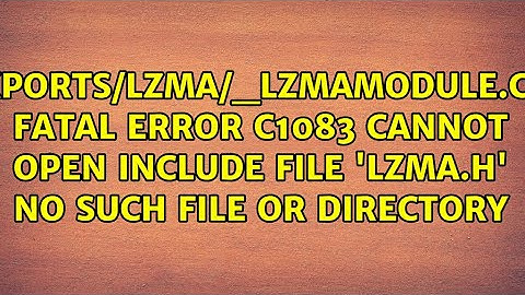 fatal error C1083: Cannot open include file: 