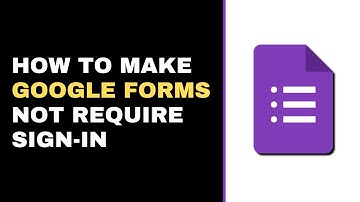 How to Make Google Forms Not Require Sign-in [FULL Tutorial]