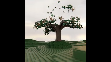 Building Up Lego Tree Animation  |  Blender #3d #animation #blender