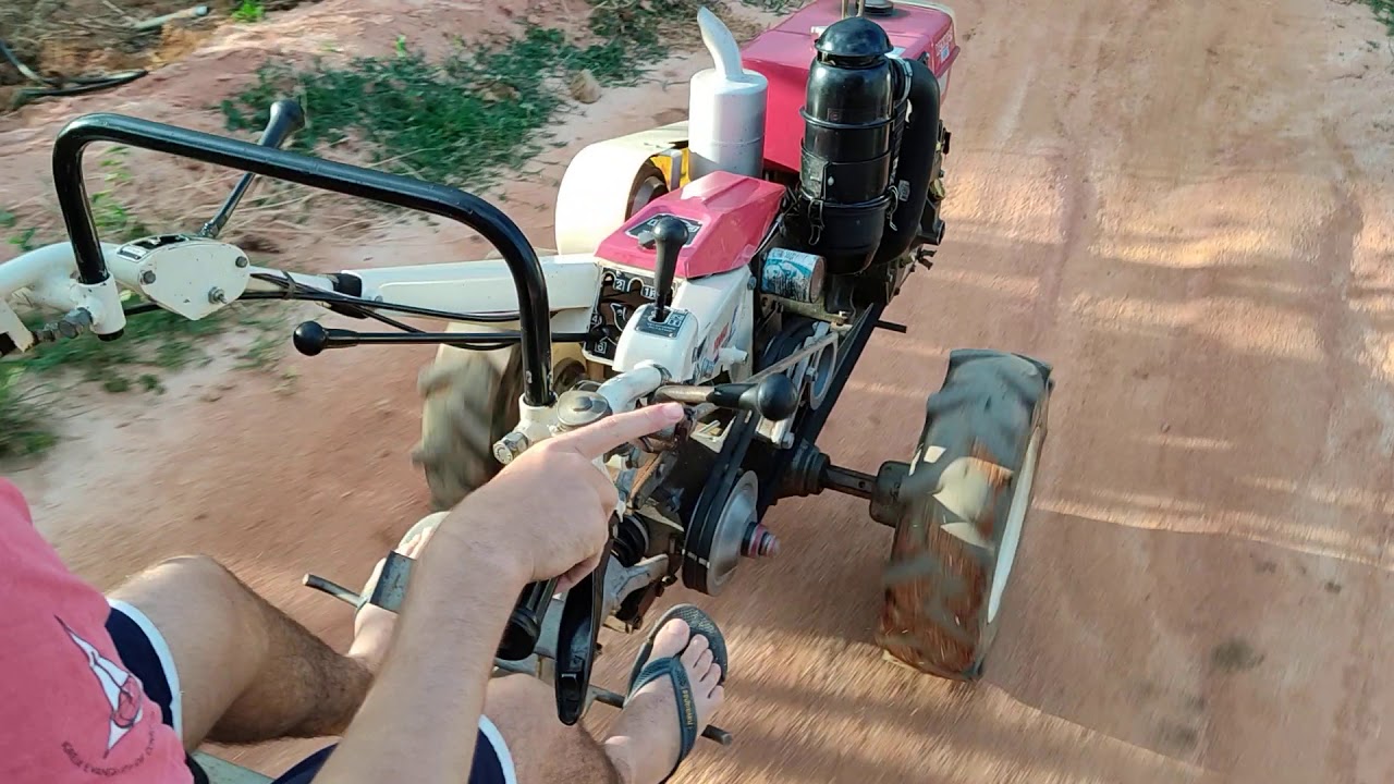 Micro trator yanmar TC14 com Carreta tracionada 4x4!