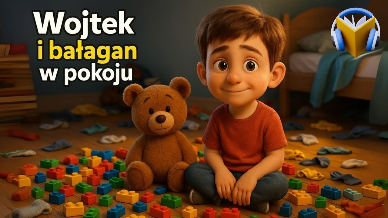 🎧🧦 Wojtek i bałagan w pokoju🎧 Audiobook dla dzieci na dobranoc   🌪️📚 #bajkidladzieci