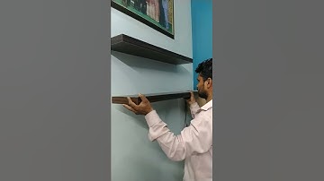 बिना ब्रेकिट दिखाए प्लाईबोर्ड Ya Wooden Shelves कैसे लगाते है | #short