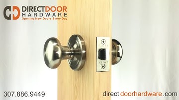 Emtek Providence Knob with Regular Rosette in Satin Nickel