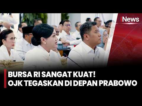Blak-blakan di Depan Prabowo! Ketua OJK Bongkar Kekuatan Bursa Saham RI | iNews Room 24/10
