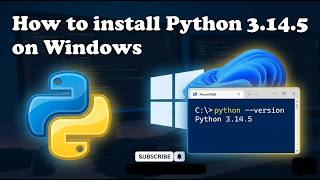 How to install Python 3.14.5 on Windows