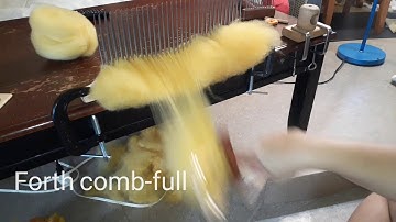 Using the hackle to make combed top