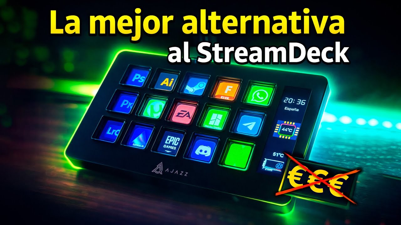 Panel de Control Ajazz AKP153E – Alternativa al Stream Deck - Es