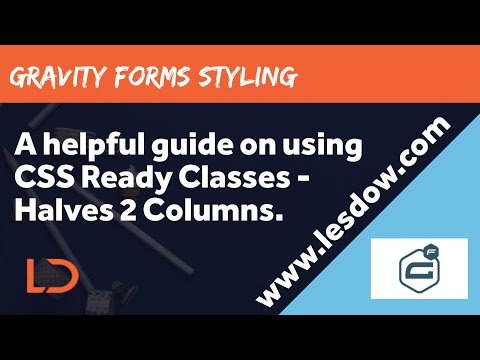 Gravity Forms CSS Ready - Halves 2 Columns