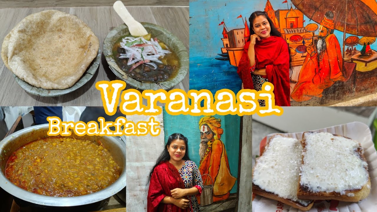 Varanasi Breakfast। kachori,Chana,Malai Toast। দ্বিতীয় দিনে বিভিন্ন মন্দির দর্শন 💖#varanasi#vlog