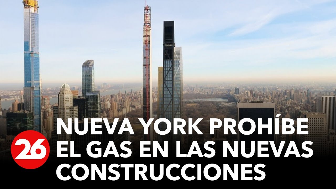 Nueva York prohíbe el gas en las nuevas construcciones - YouTube