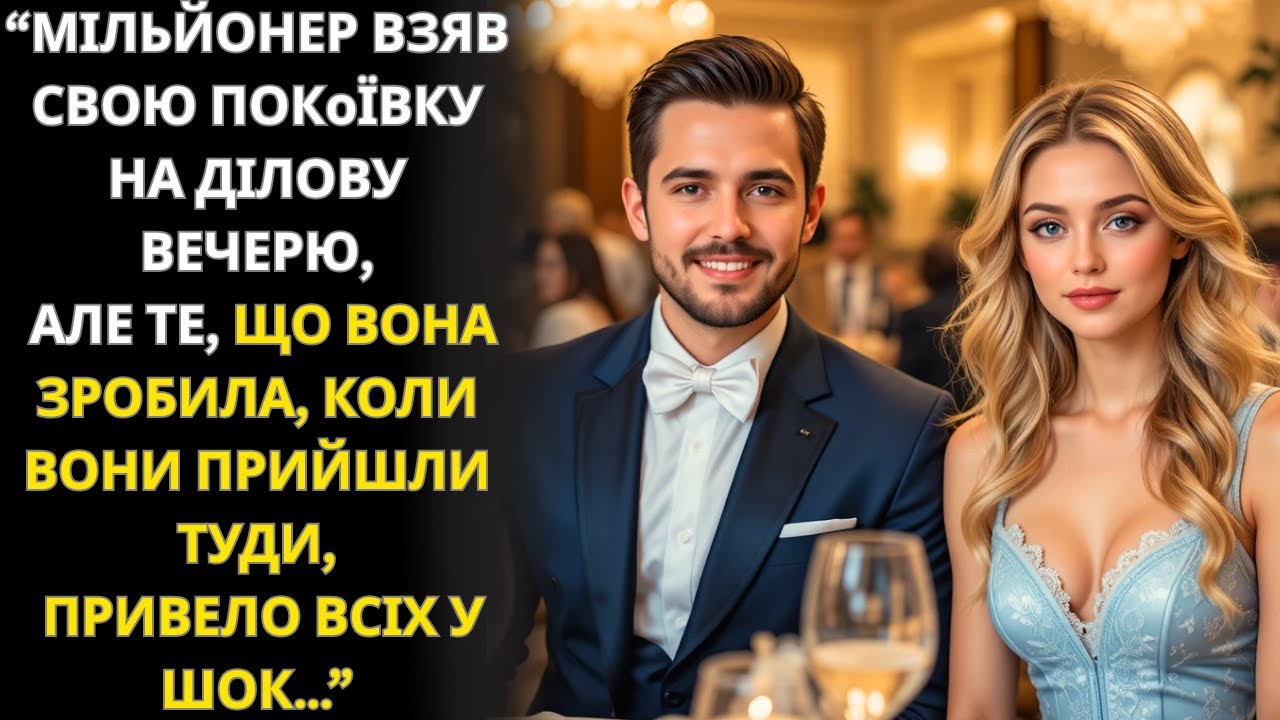 МІЛЬЙОНЕР ВЗЯВ ПОКOЇВКУ НА ДІЛОВУ ВЕЧЕРЮ, І ЇЇ ВЧИНОК ВРАЗИВ УСІХ