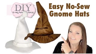 How to make NoSew Gnome Hats! Fun and Simple!