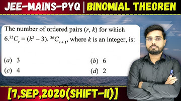 The number of ordered pairs (r, k) for which 6.35C, = (k2 – 3). 36C, 41, where k is an integer, is: