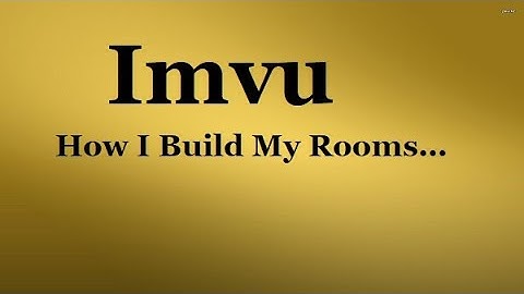 How To Dev On Imvu.. Chatting and Chilling Wit Friends :D