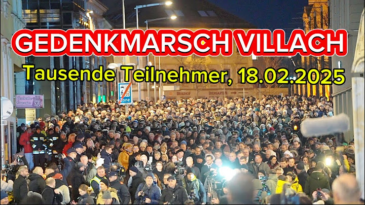 TAUSENDE MENSCHEN bei TRAUERMARSCH in Villach