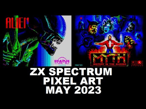 ZX Spectrum: PIXEL ART from MAY 2023 - YouTube