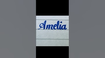 Amelia in cursive writing 😱#Cursive #Calligraphy #Handwriting #Viral #shorts