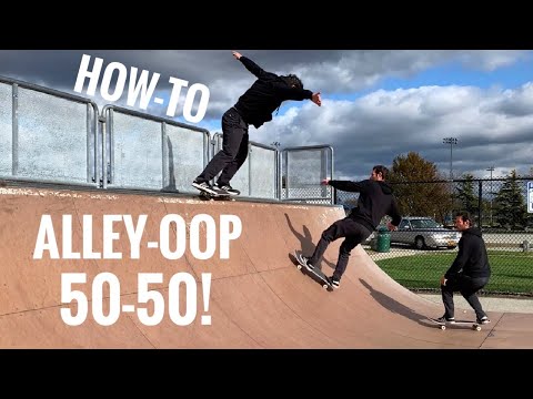 Como Alley-Oop Bs 50-50 Moer On A Mini Ramp