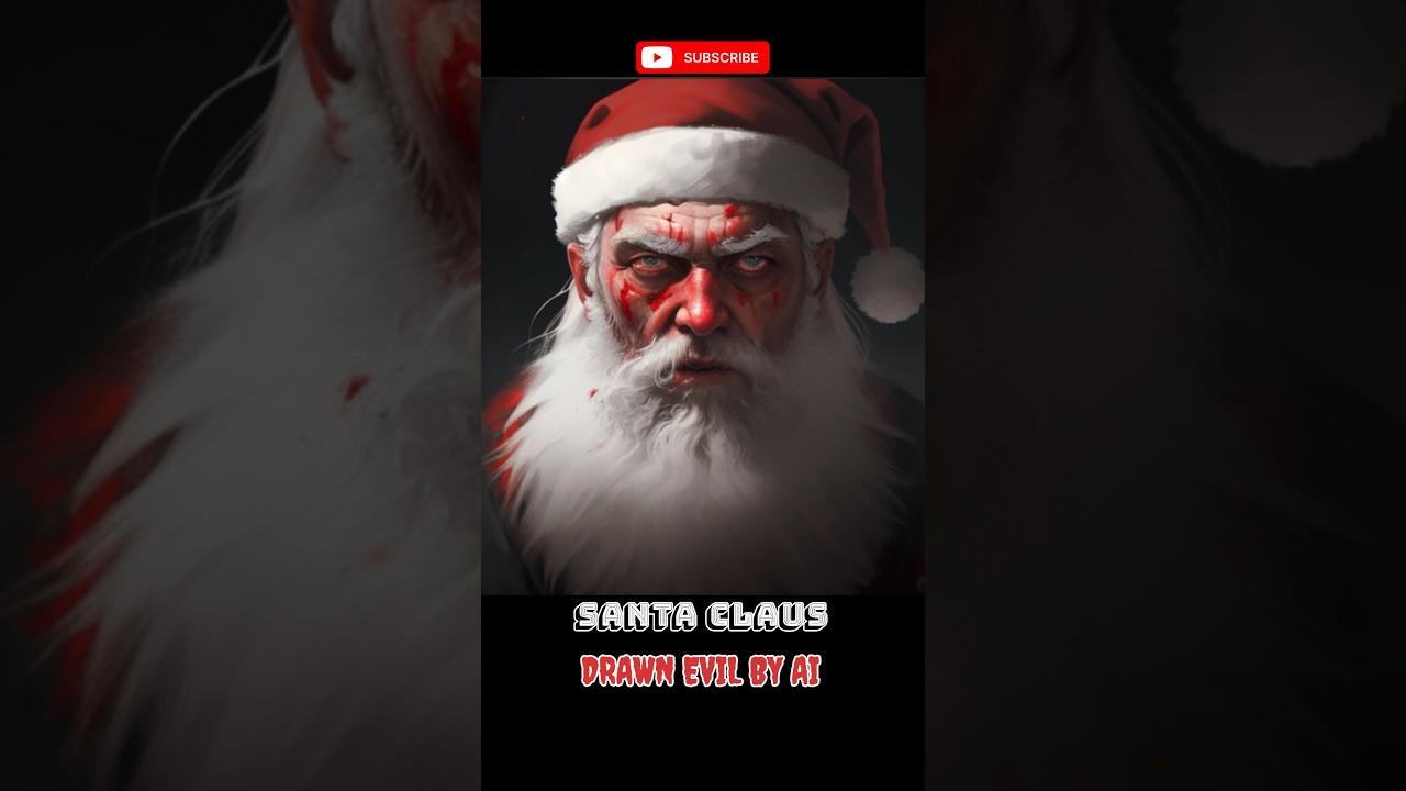 I asked AI to draw Santa Claus & other Christmas figures evil 