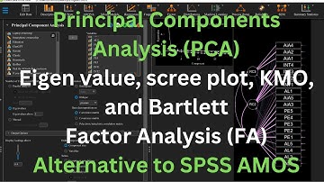 Prinicipal Components Analysis PCA on JASP