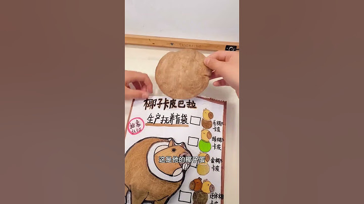 椰子卡皮巴拉主題盲袋 外國山海經系列第四期！養一隻帶毛的連體椰子卡皮巴拉吧，太抽象了#手工#外國