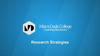 Research Strategies