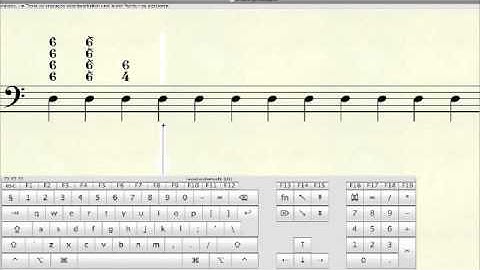 Figured Bass font in music notation software