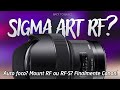 Sigma Vai Lançar 2 Lentes RF Mas Terão Auto Foco?