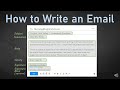 How to Write an Email