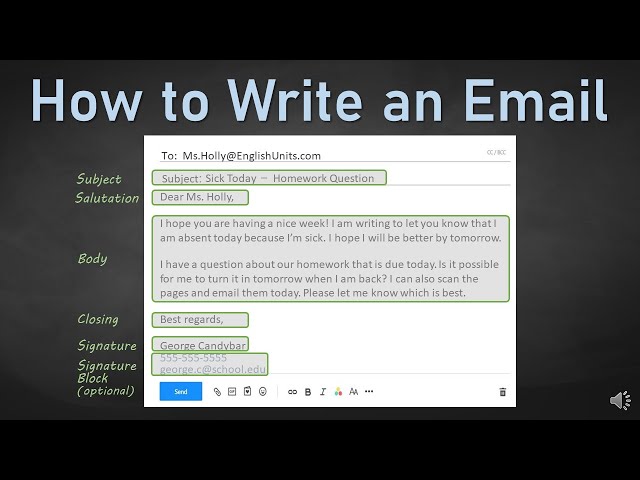 How to Write an Email 